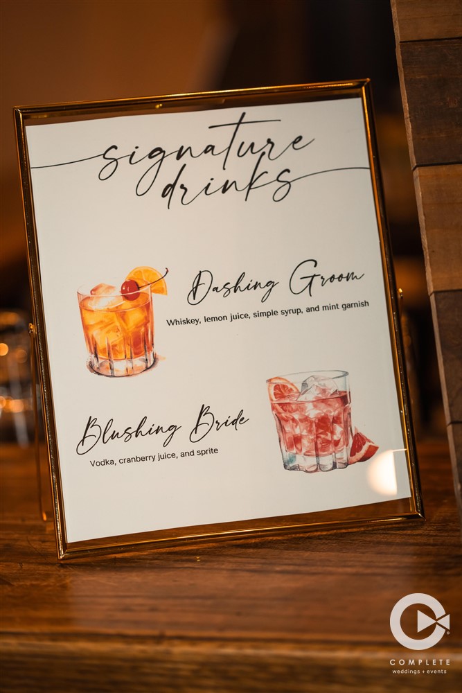 fun wedding signature drink