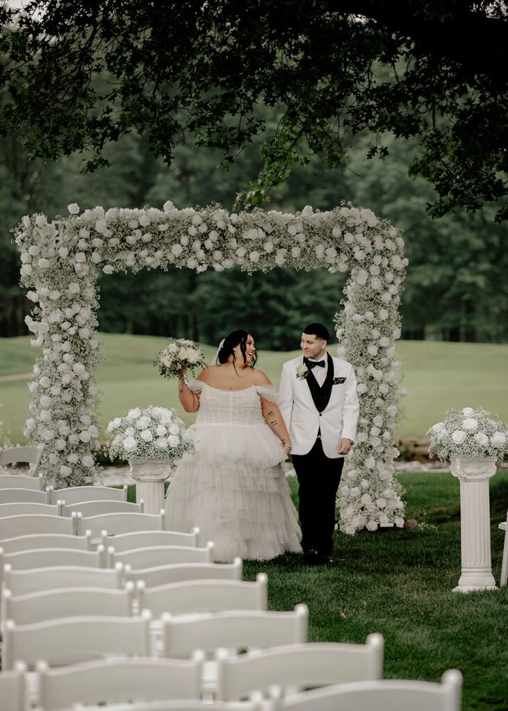 the grand resort akron wedding venue outdoor ceremony space
