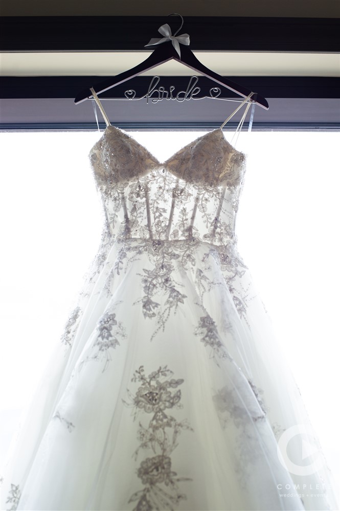 Albuquerque wedding photographer bridal gown detail