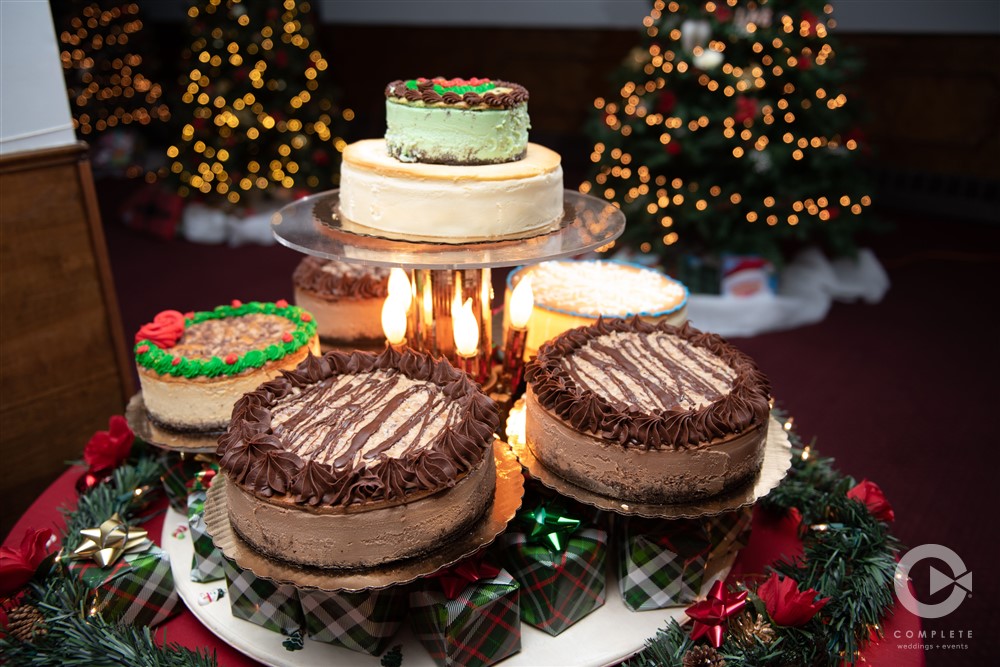 Winter Wedding Holiday wedding Cake table