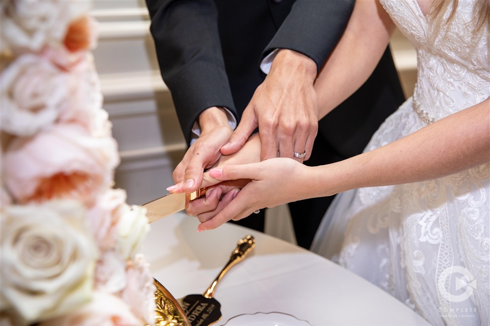 Cutting the Cake at reception