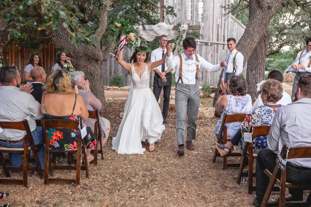 Outdoor Small Wedding Ceremony in Austin