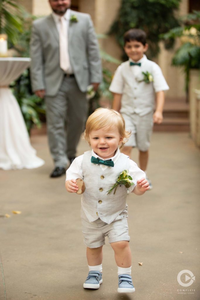 Ring Bearer Green Bow Tie