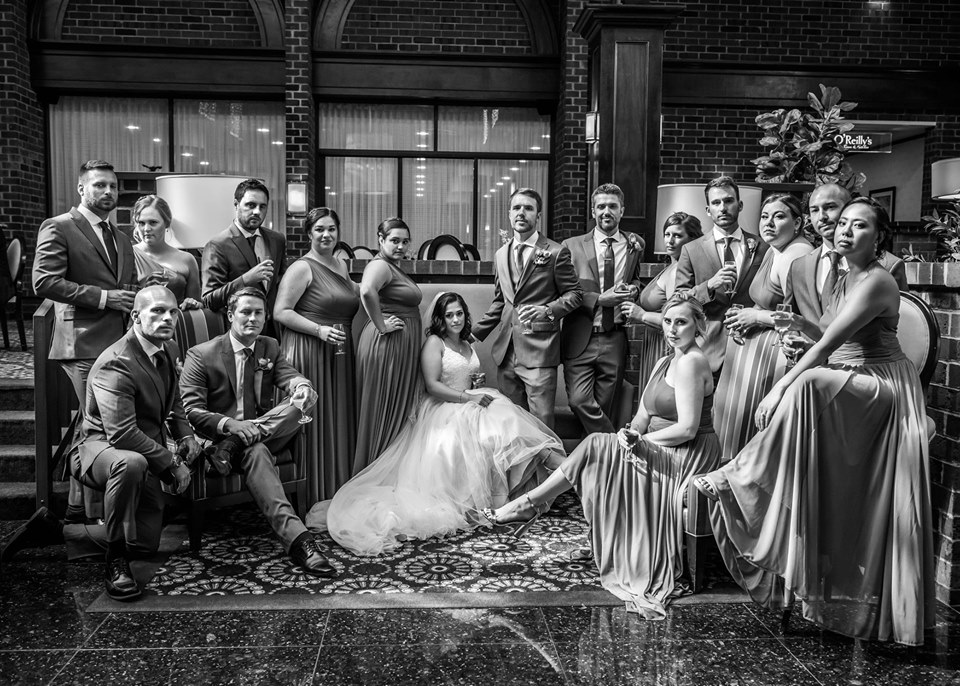 Bridal Party, Group Photo, Best Western Premier Hotel