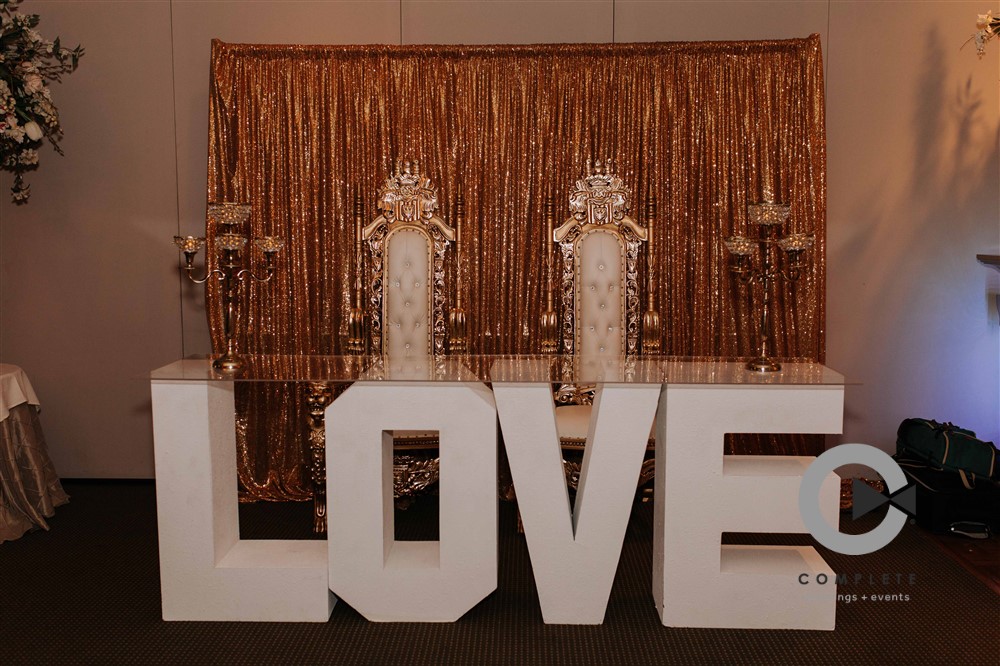Love Decorated Table