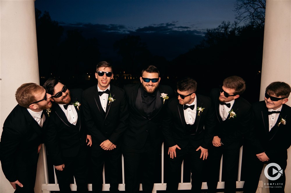Groomsman Sunglasses at White Oak Wedding