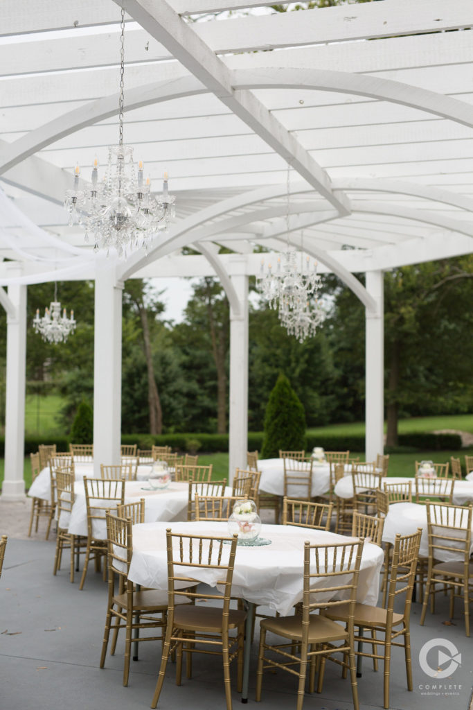 all white reception patio inspiration