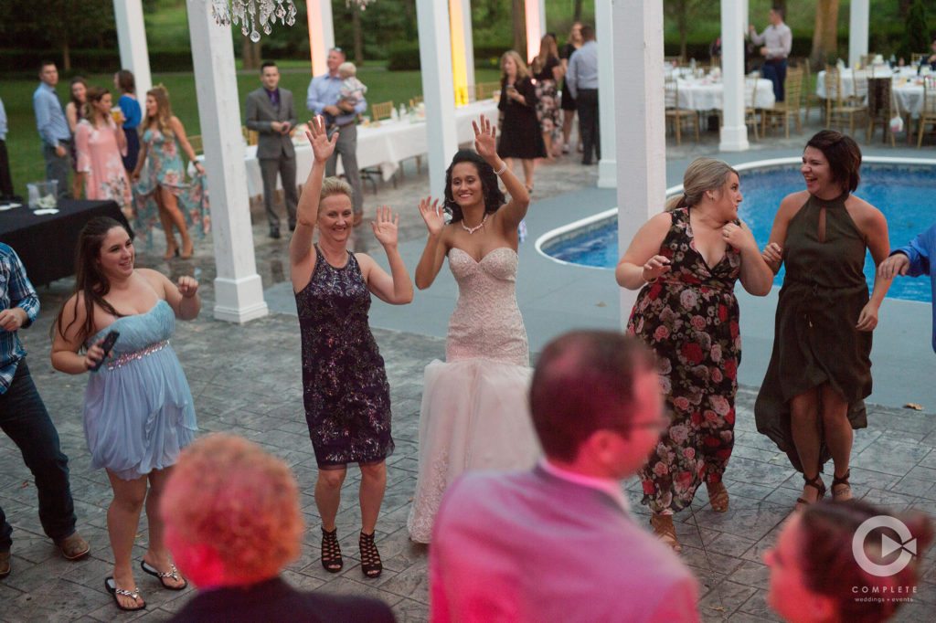 fun wedding pool party