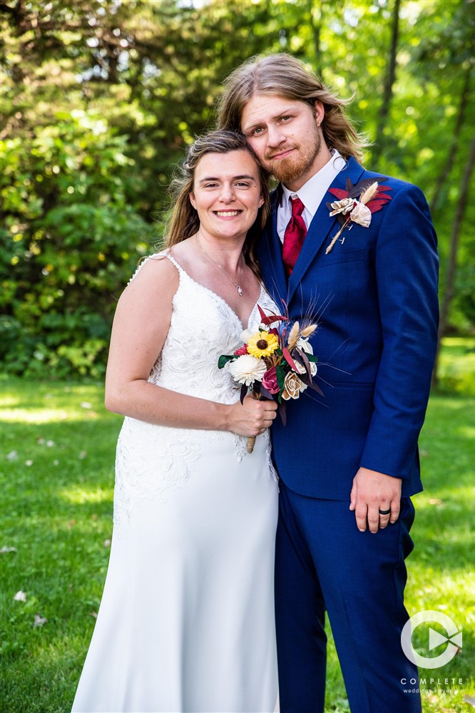 bride and groom portrait