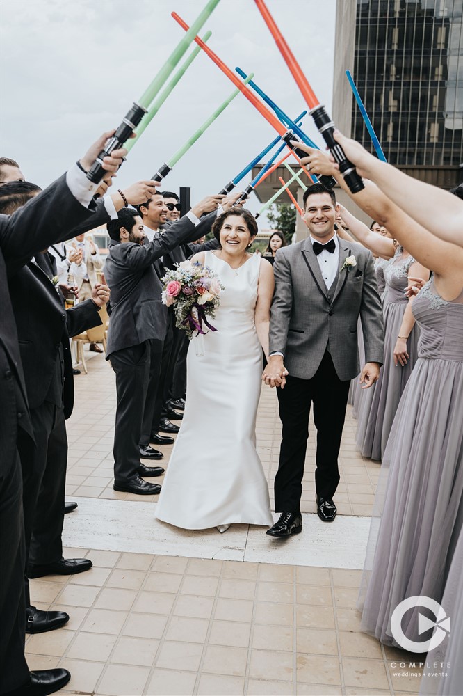 lightsabers wedding