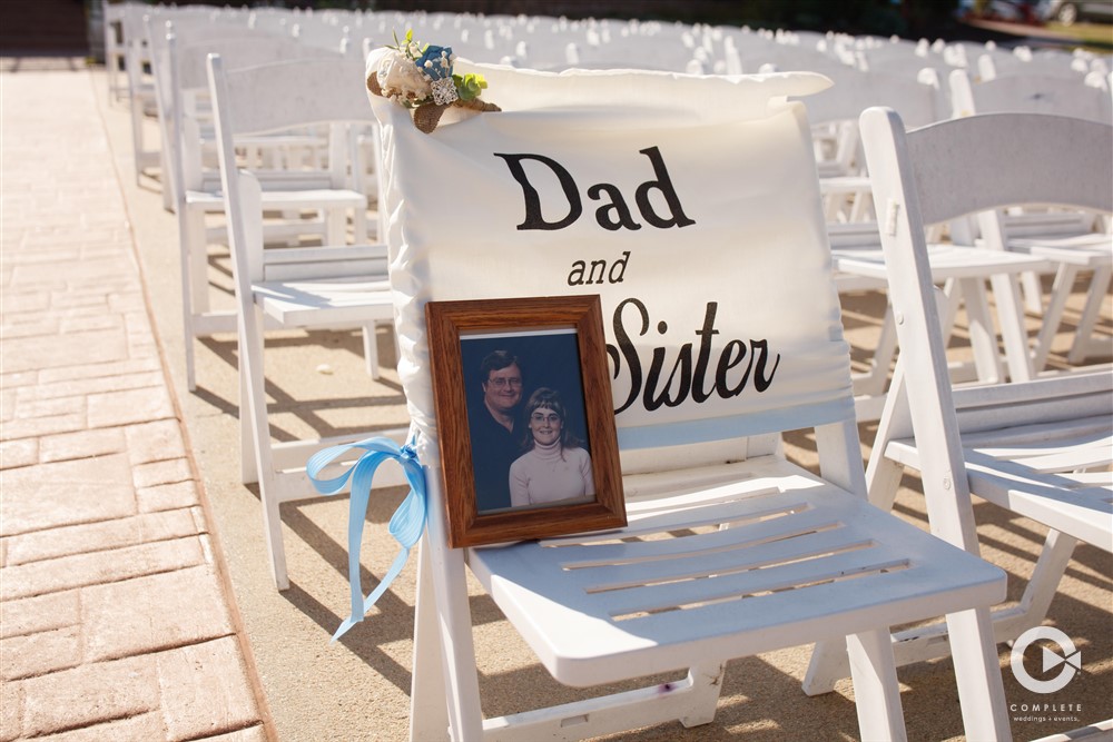 saving a seat in remembrance of loved ones