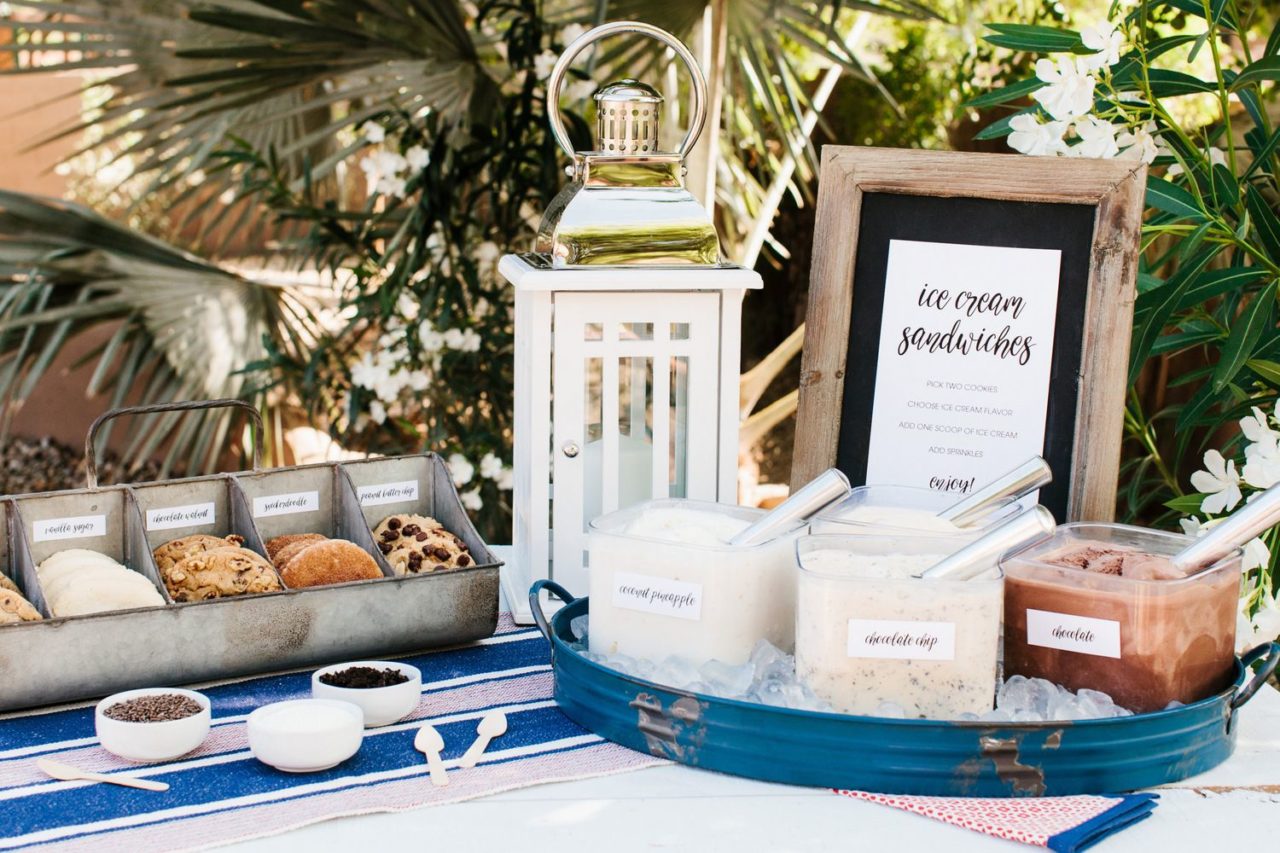 Ice Cream Sandwhich Station