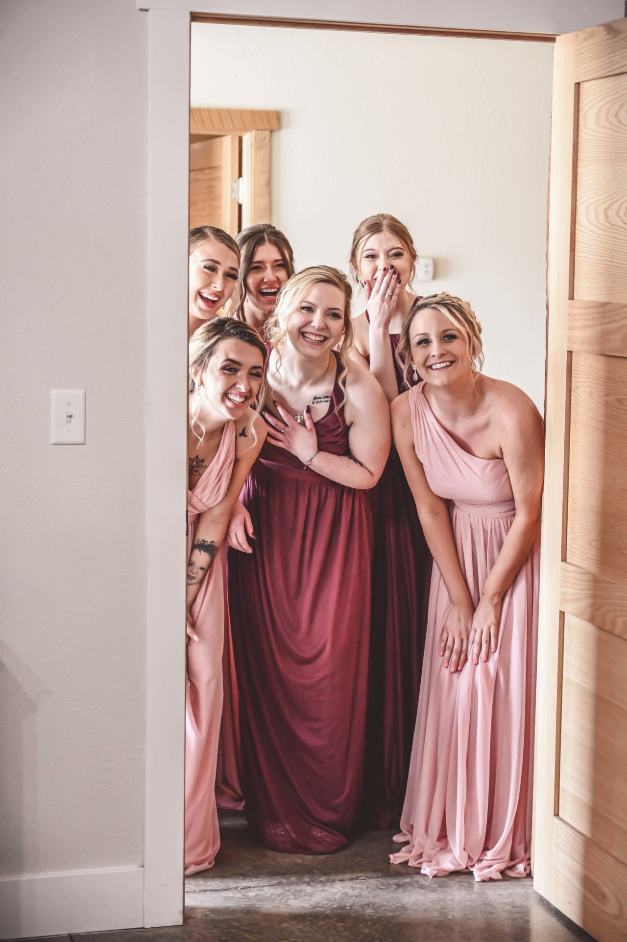 Complete Weddings + Events, Bride, Bridesmaids, First Look