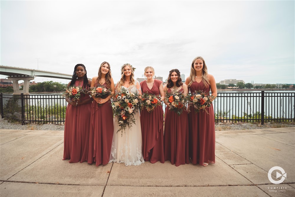 Complete Weddings + Events Photography, Bride, Bridesmaids, Bride with Bridesmaids