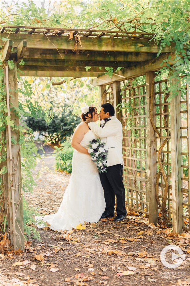 Couple Married at Luthy Botanic Gardens