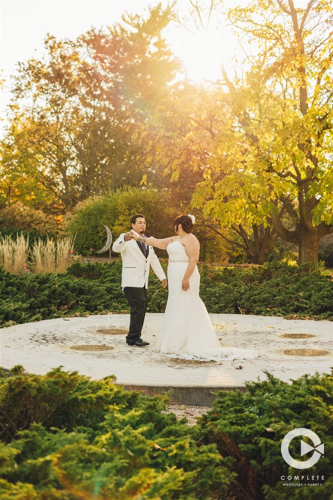 Wedding Shot at Luthy Botanic Gardens