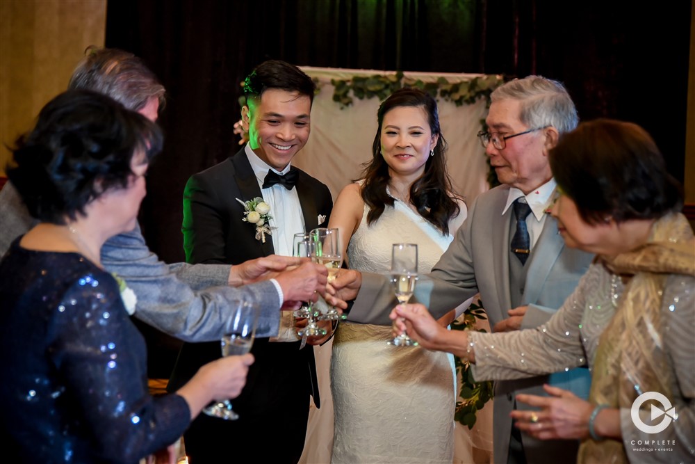 Family Doing a toast