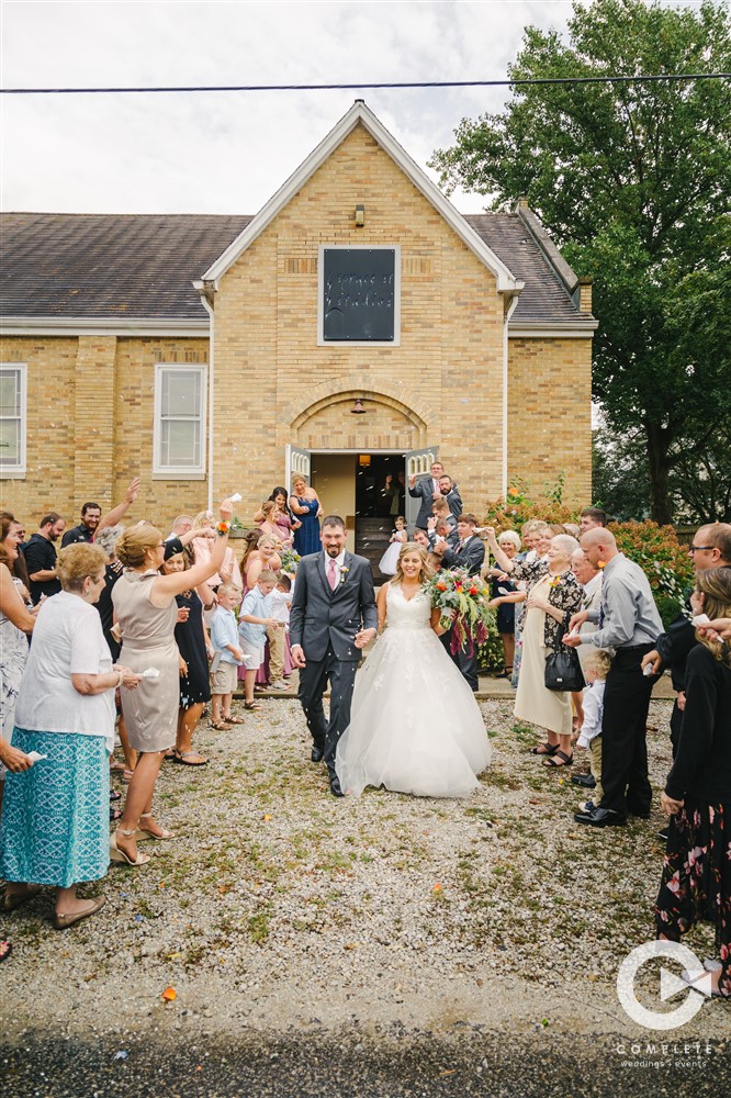 bride, groom, central Illinois photography, spruce street studios, ceremony exit