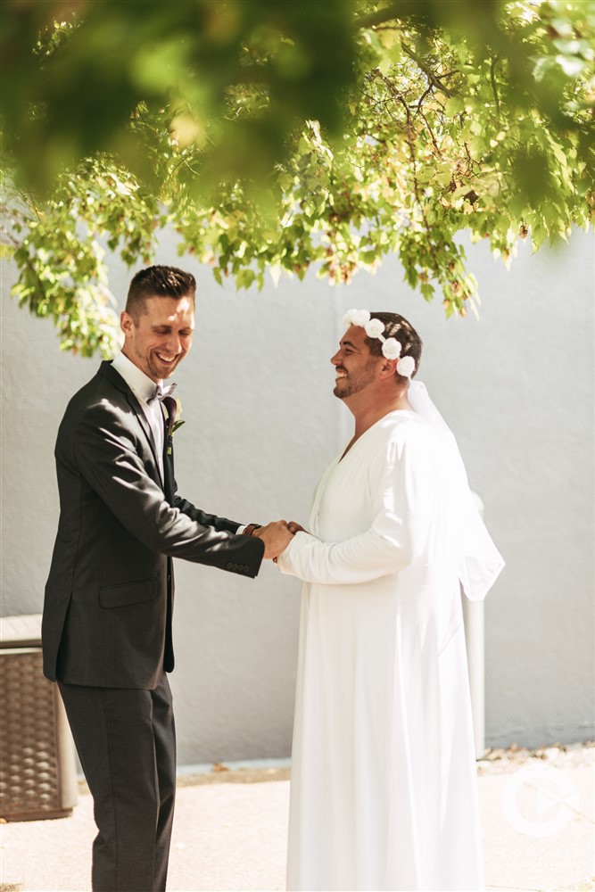 Fake First Look with Groom