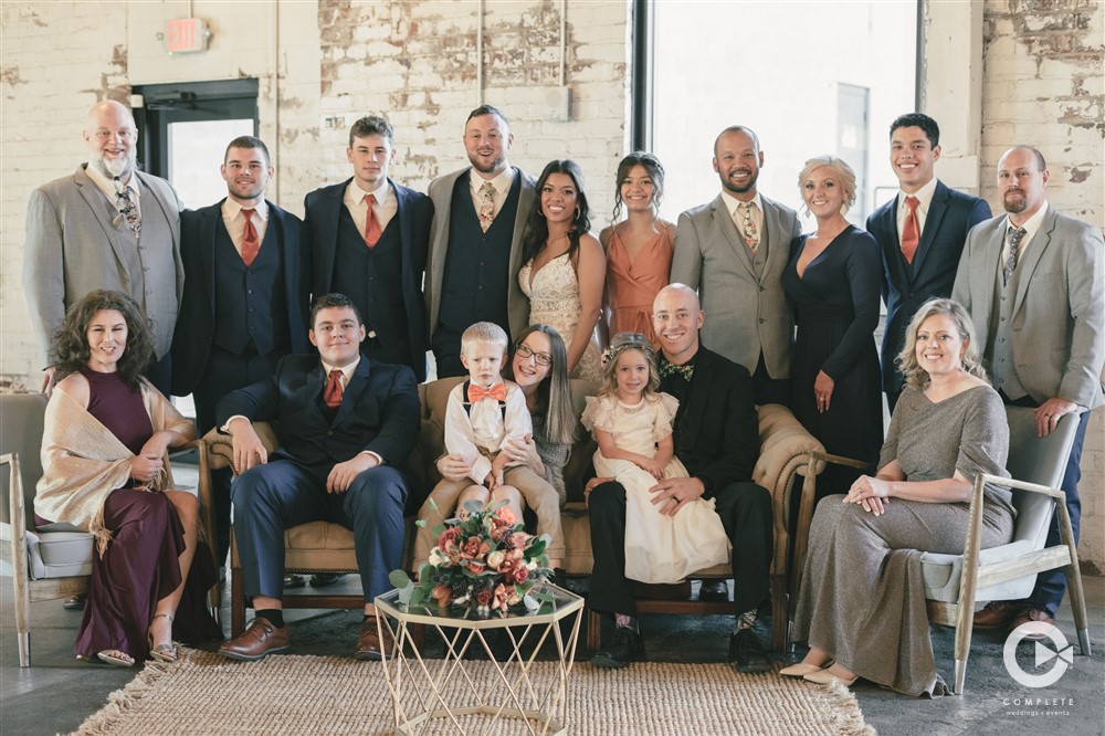 Family Photo at Venue Chisca, Complete Weddings and Events Photography, Jacob Cope