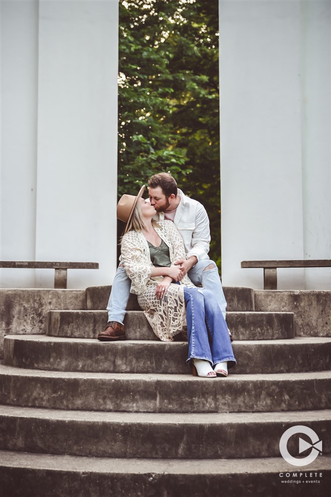 Couple on Steps