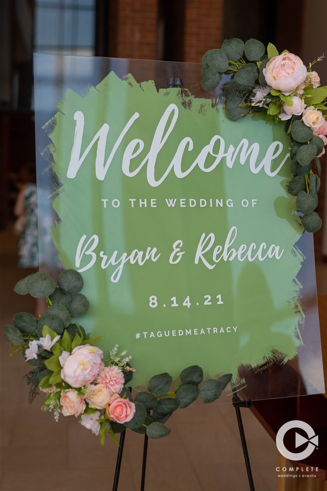 Welcome Sign and Wedding