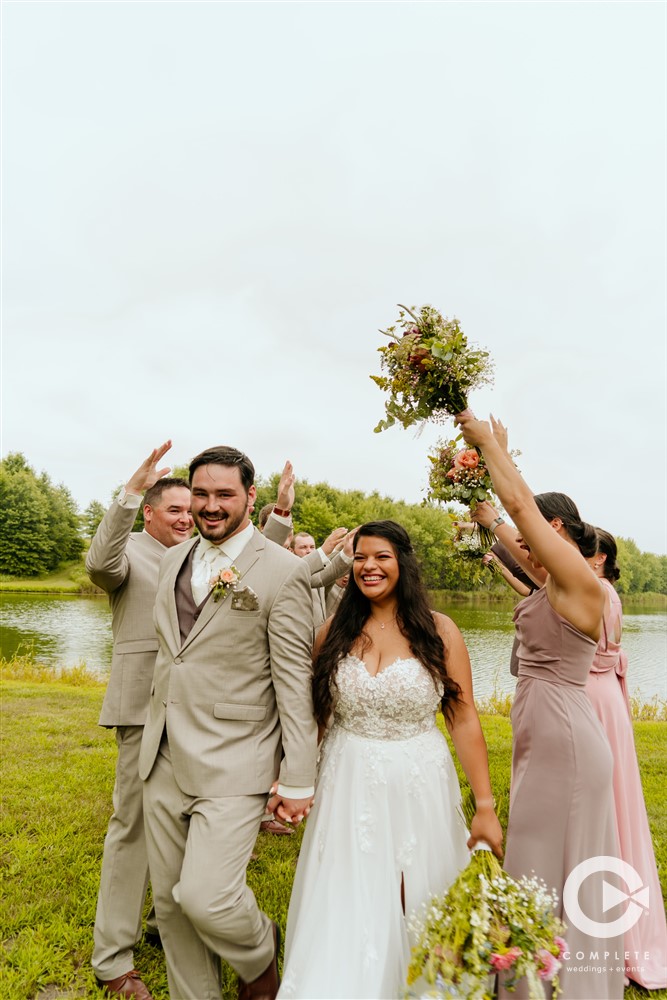 lakeside wedding photos