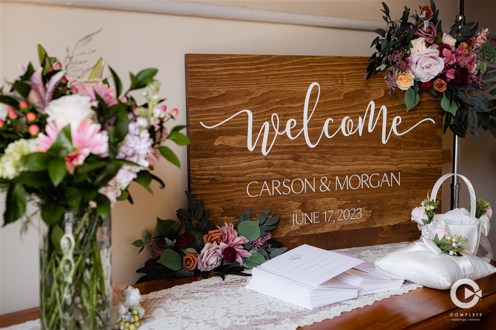 Wedding Welcome Sign Guest Book Table, complete weddings + events photography, diy wedding decor