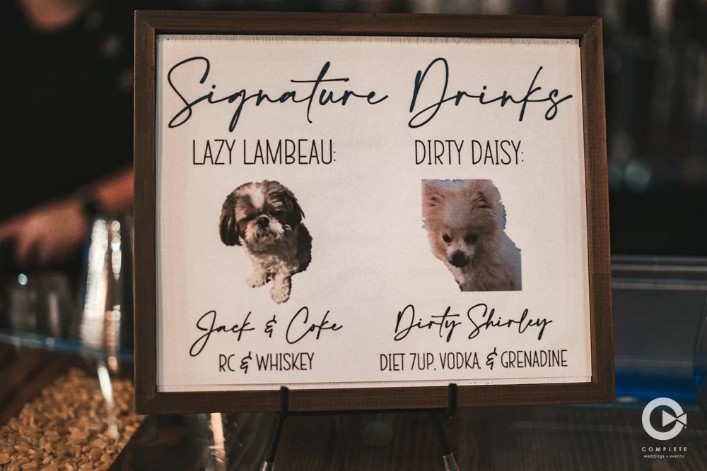 Signature Drinks with Dogs - Detail Photos