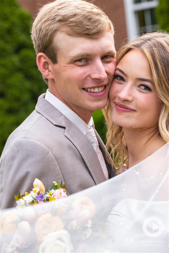 Complete Weddings + Events Photography, Wedding portraits, wedding photos, bride and groom smiling