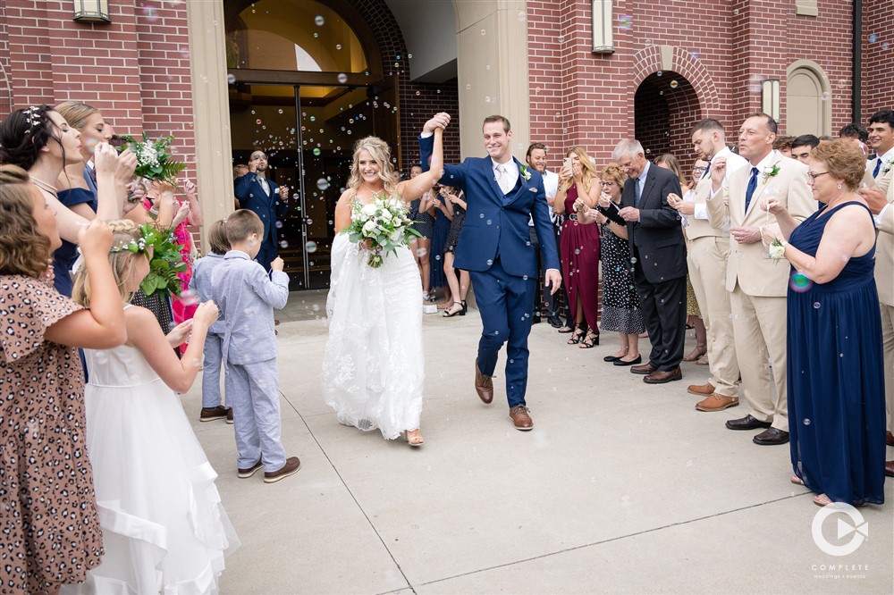 bubbles at wedding