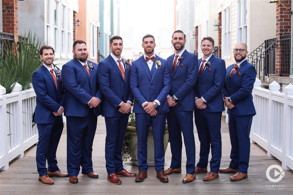 groomsmen Charleston fall wedding