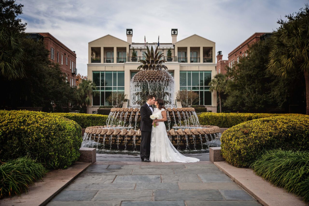 Waterfront Park Wedding at the Pineapple Fountain