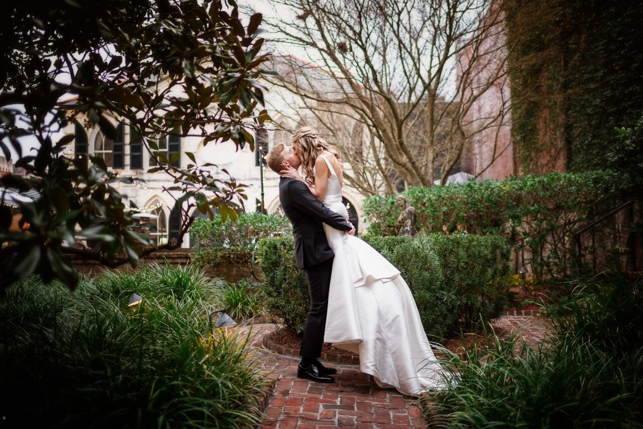 Wedding Couple at William Aiken House