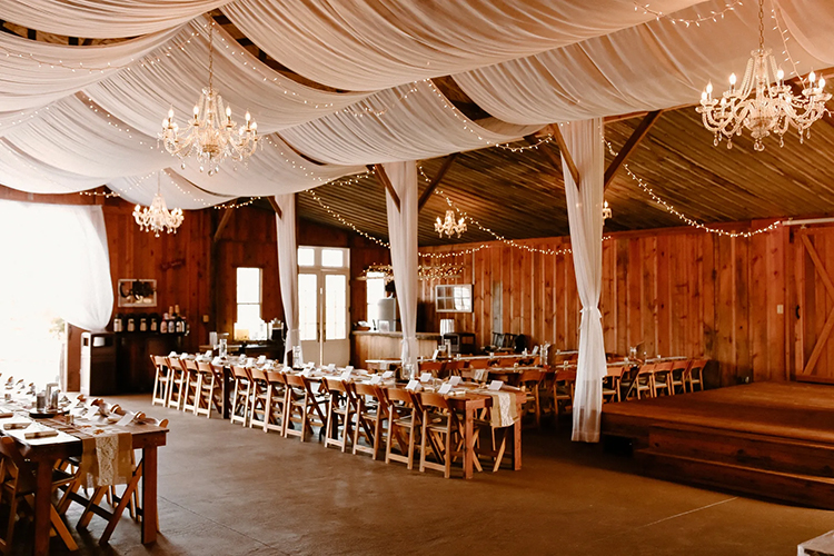 Summit Farms Barn Venue Interior Decorated