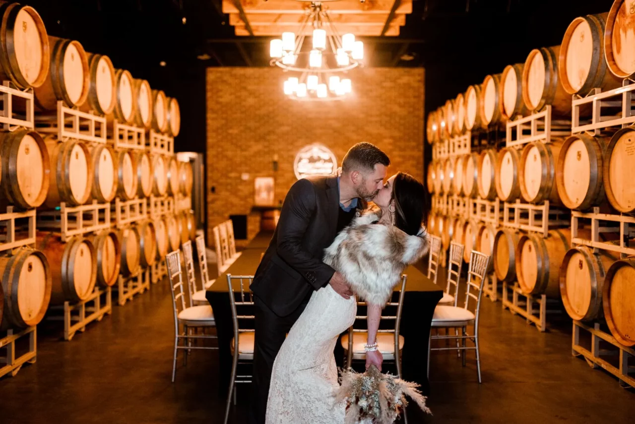 Venue in the Vines Barrel Room Wedding