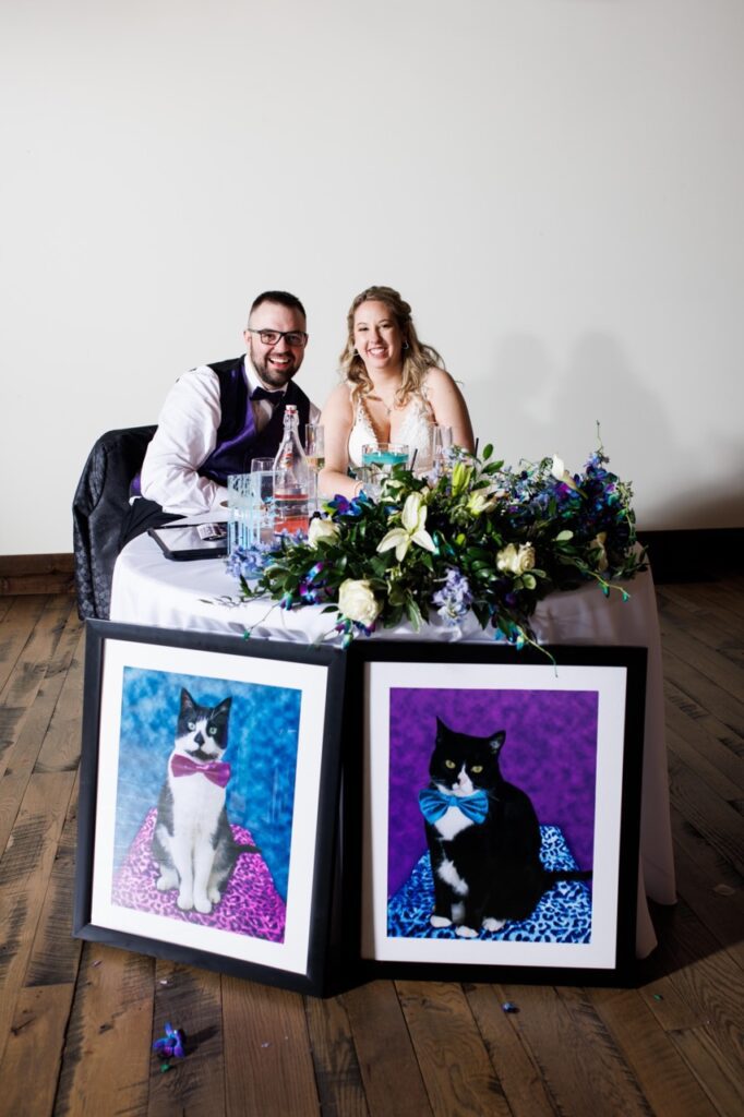 pet photos for the sweetheart table