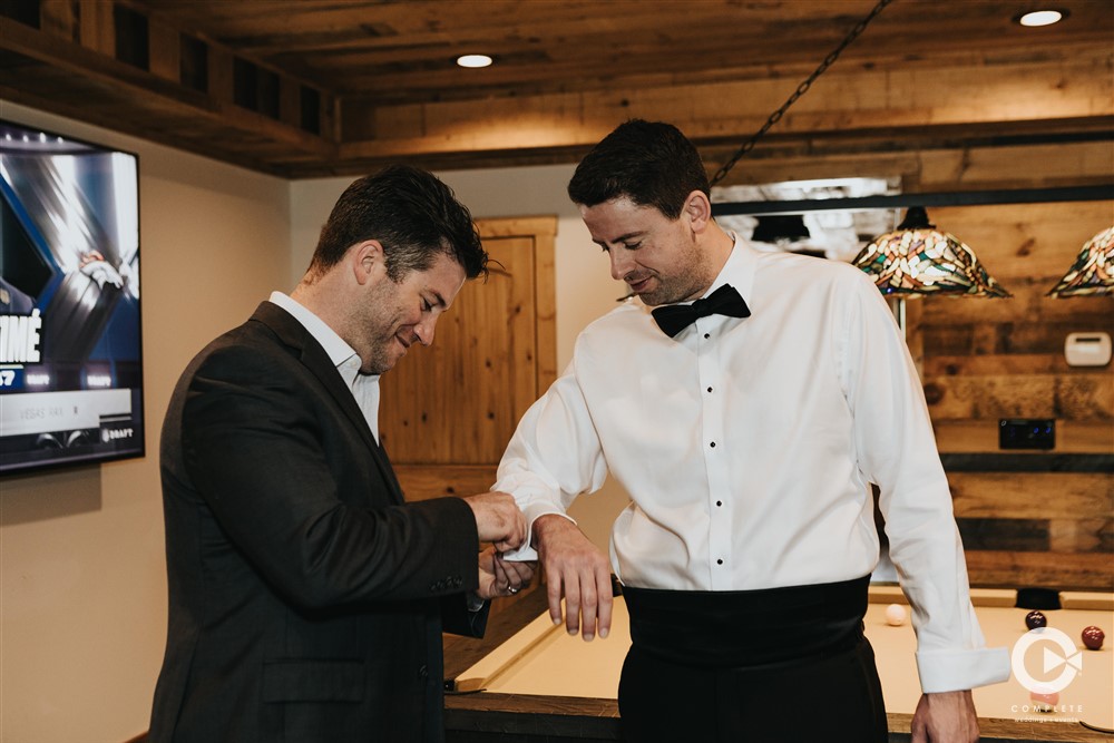 groom getting ready