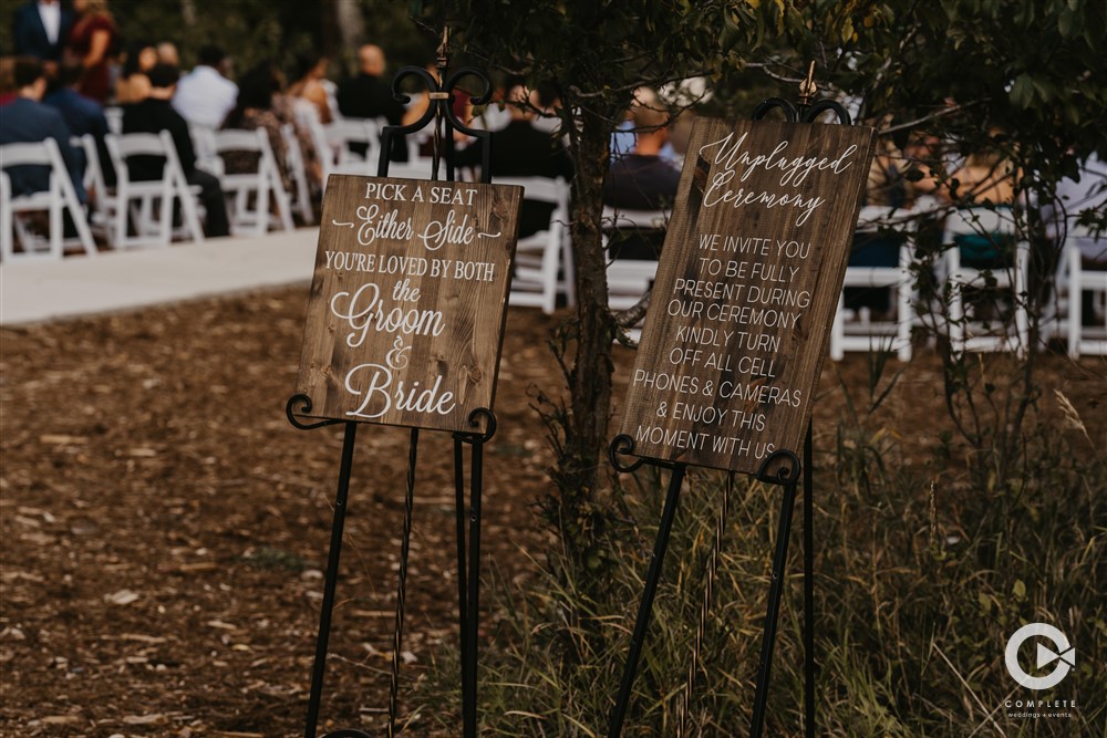 ceremony signage