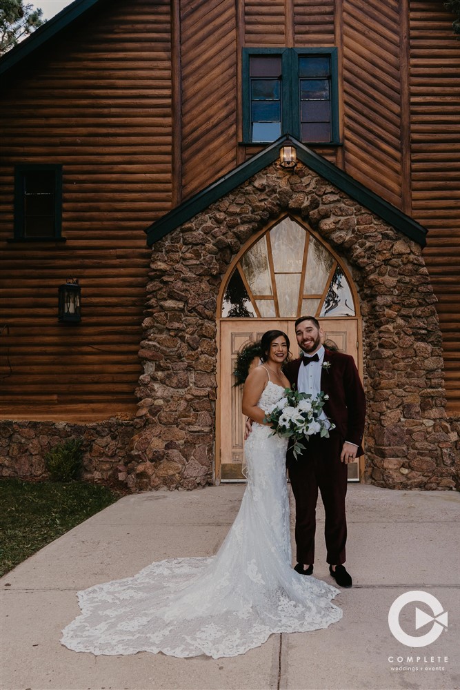 Colorado bride and groom