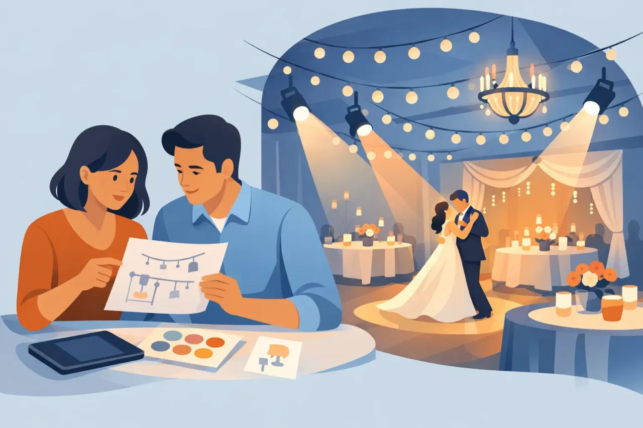 How to Plan Reception Lighting That Feels Right