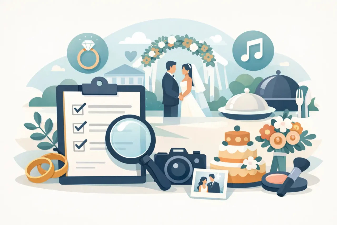 All Inclusive Wedding Vendor Review Checklist