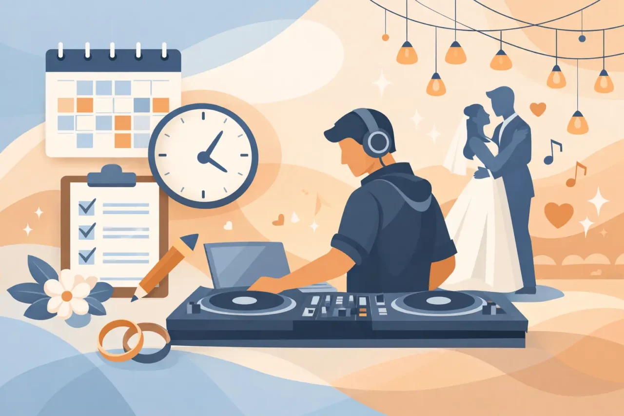 When Should I Book a DJ for a Wedding Reception?