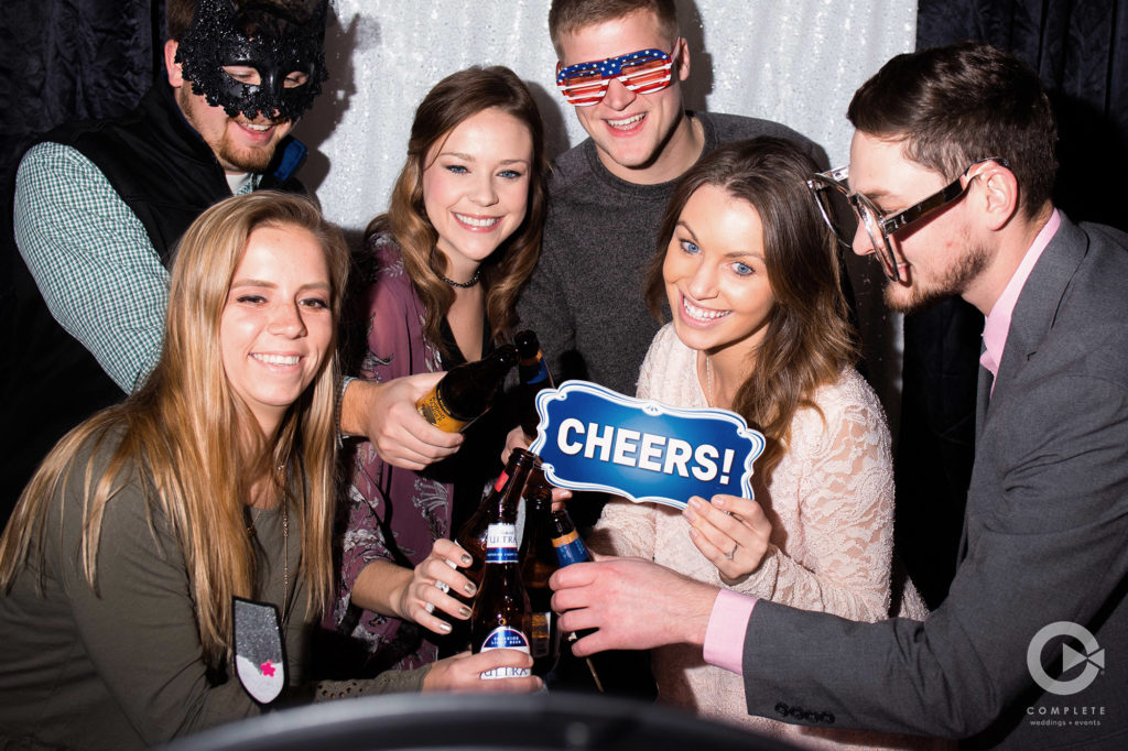 Cheers in the Photo Booth