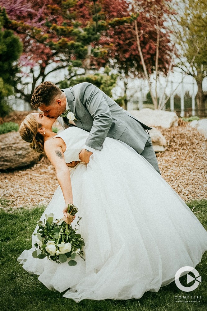 Colorado wedding reception photo of couple perfectly planned wedding