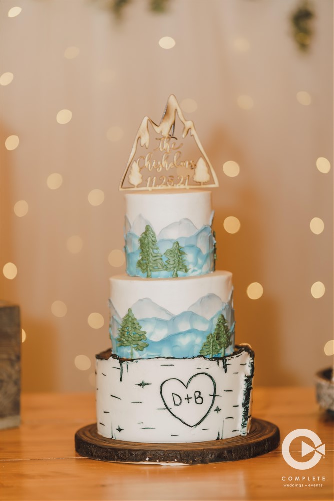Colorado wedding cake