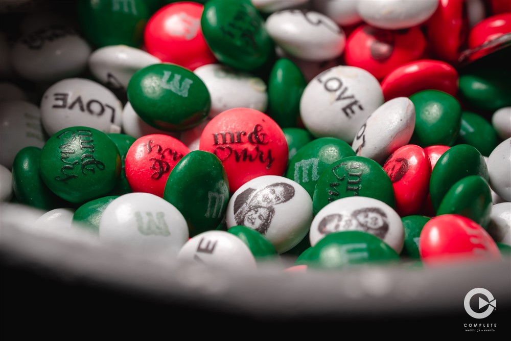 personalized m&m for wedding