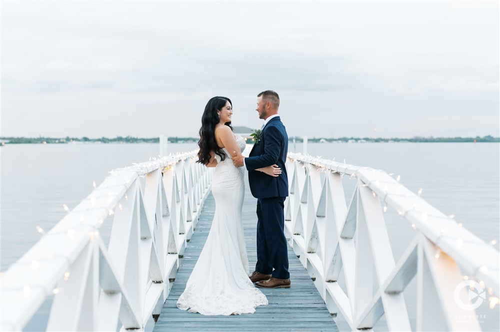 lakeside wedding photos