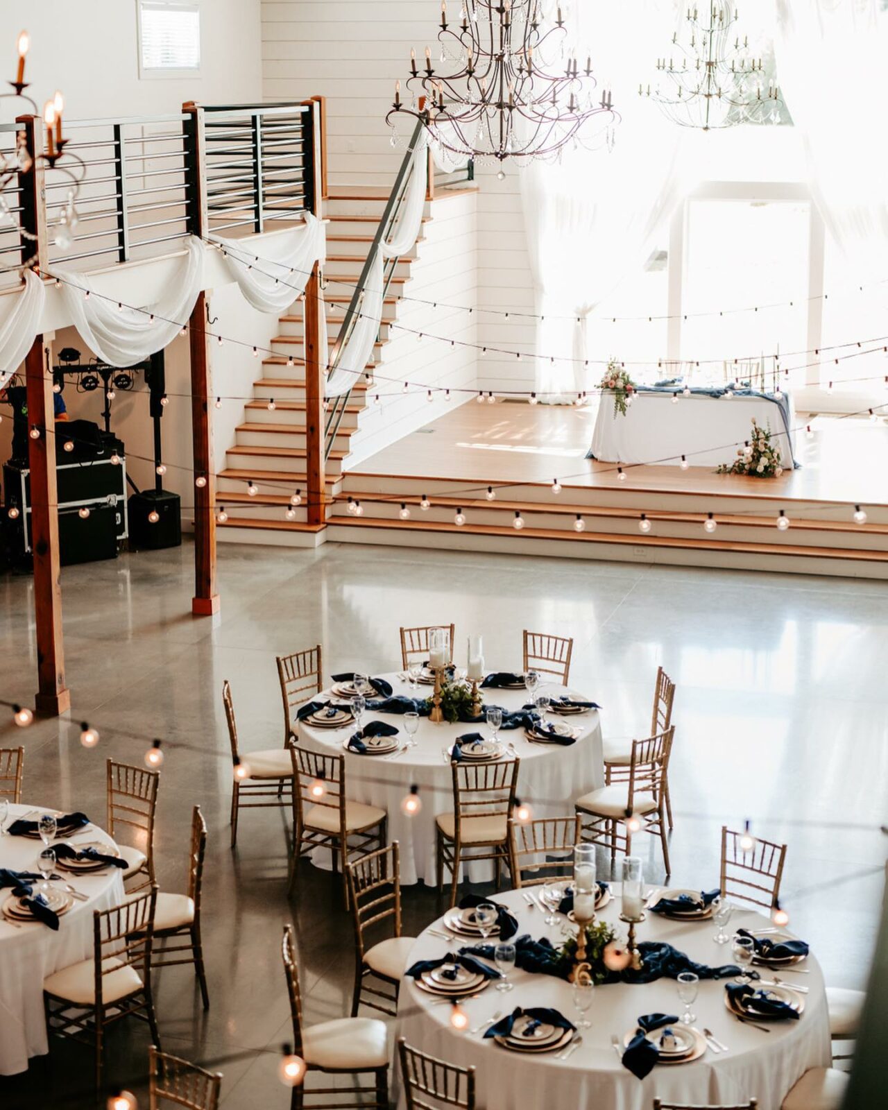 wedding reception at Emerson fields