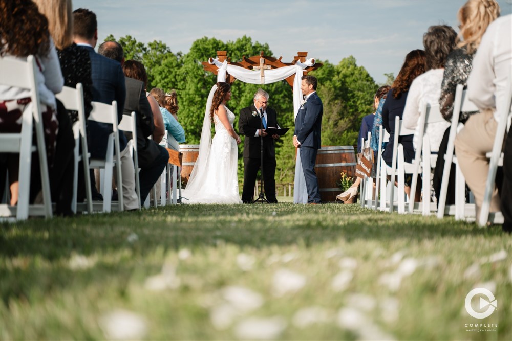 bride, groom, complete weddings + events photography, wedding photography, wedding ceremony, winery wedding